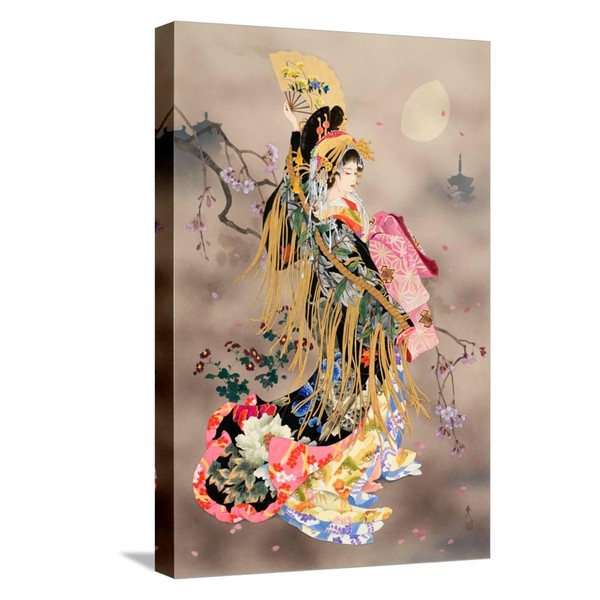 ART.COM Stretched Canvas Print Tsuki No Uta by Haruyo Morita,