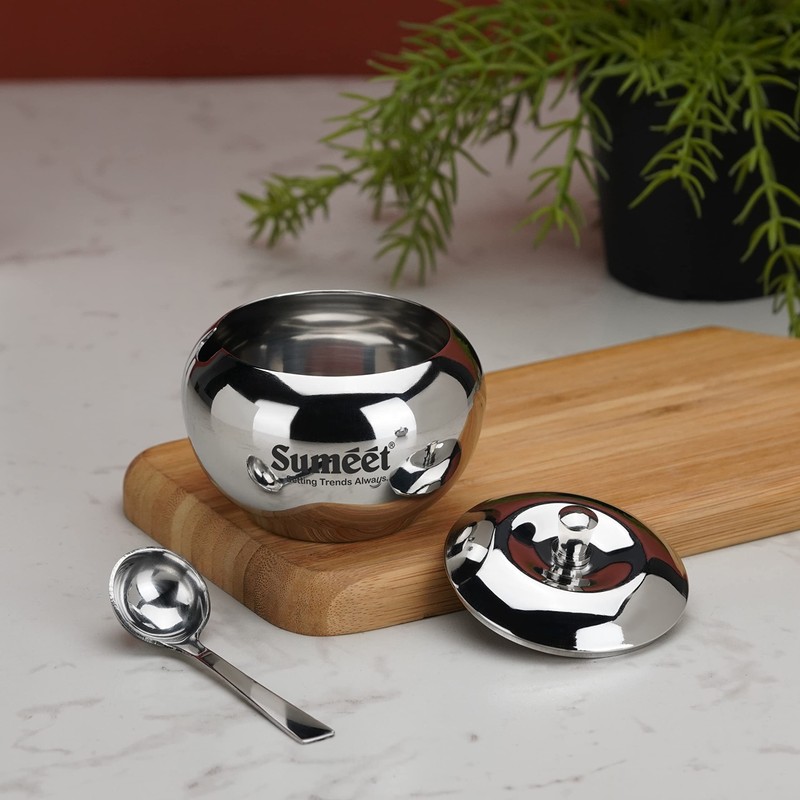 Sumeet Stainless Steel Ghee and Oil Pot, Storage Container with