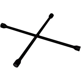 Performance Tool W11 Black 25-Inch Truck SAE/Metric 4-Way Cross Lug Wrench