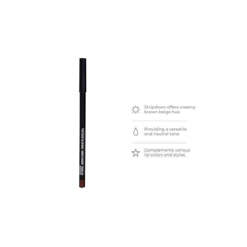 MAC- Lápiz labial Mac Lip Pencil Stripdown Creamy Brown Beige,