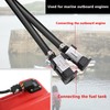 Tnisesm 5/16" 6FT Fuel Line Assembly, with Connector Rubber Marine