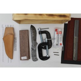 Knives of Payne Knife Making Crates - No Tools required - Knife Kits (DM Utah Walnut)