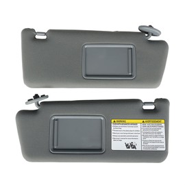 Silscvtt A Pair Gray Driver and Passenger Side Sun Visor Replacement for 2005-2015 Tacoma 74320-35C10-B0 74310-35C10-B0 74320-04181-B1 74310-04181-B1