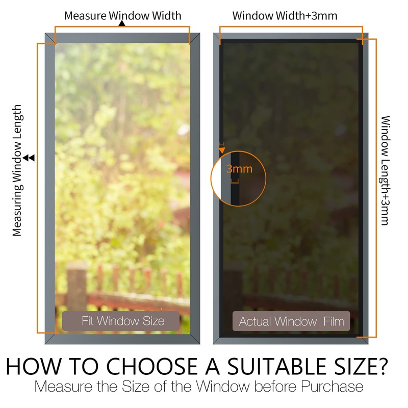 STATINT Privacy Window Film One Way Mirror Glass Tint Heat