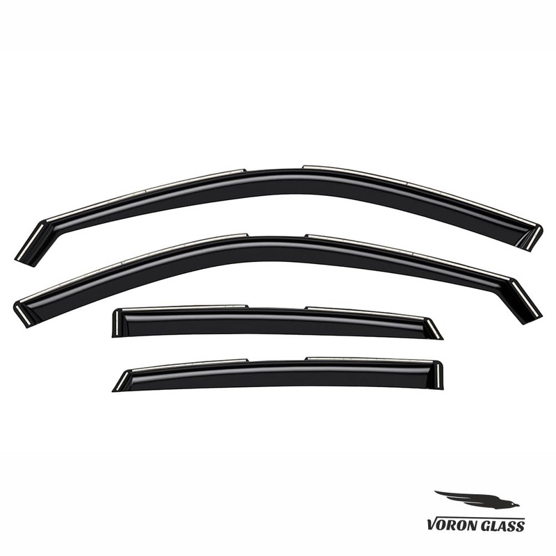 Voron Glass in-Channel Extra Durable Rain Guards for Honda Civic