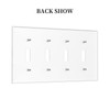 JDAKHD Gold White Marble Light Switch Cover Plate Abstract Modern
