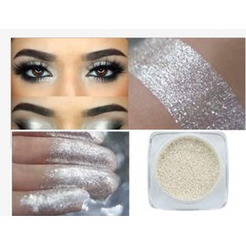 AQUAPURITY PHOERA® Pigment Eyeshadow Palette Metallic Shimmer Glitter Loose Powder Eye Shadow Makeup (311 SILVER)
