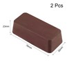 sourcing map Brown Polishing Compound 76mm x 35mm x 23mm