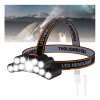 Dolores Lampara Táctica Cabeza Recargable Usb 11 Led Linterna Minera
