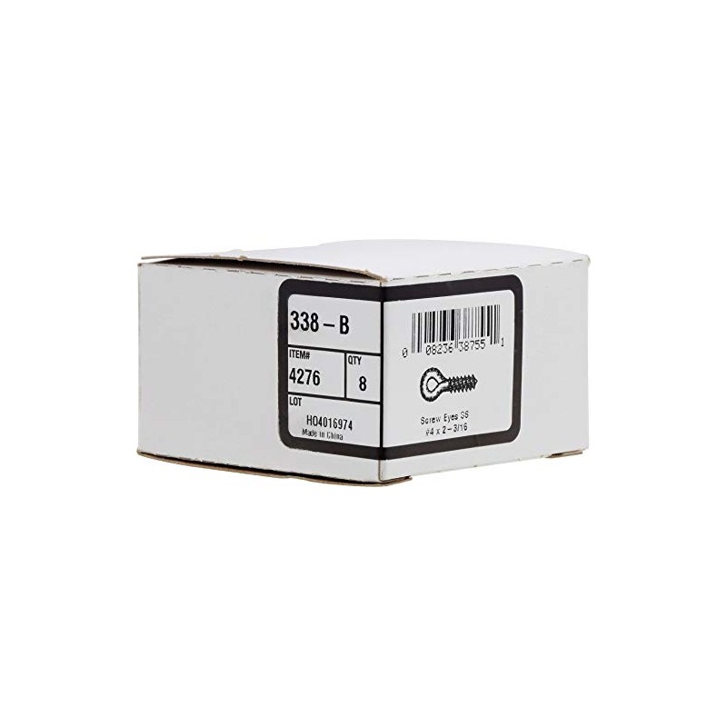 Hillman 4276 Stainless Steel Screw Eye (#4 x 2-3/16" x