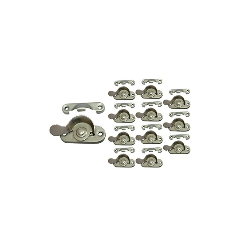 QCAA Steel Window Sash Lock, CTC 2", Satin Nickel, 12