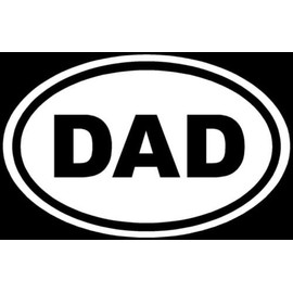 Ranger Products DAD Sticker Family Father Daddy Window Decal Laptop - Die Cut Vinyl Decal for Windows, Cars, Trucks, Tool Boxes, laptops, MacBook - virtually Any Hard, Smooth Surface