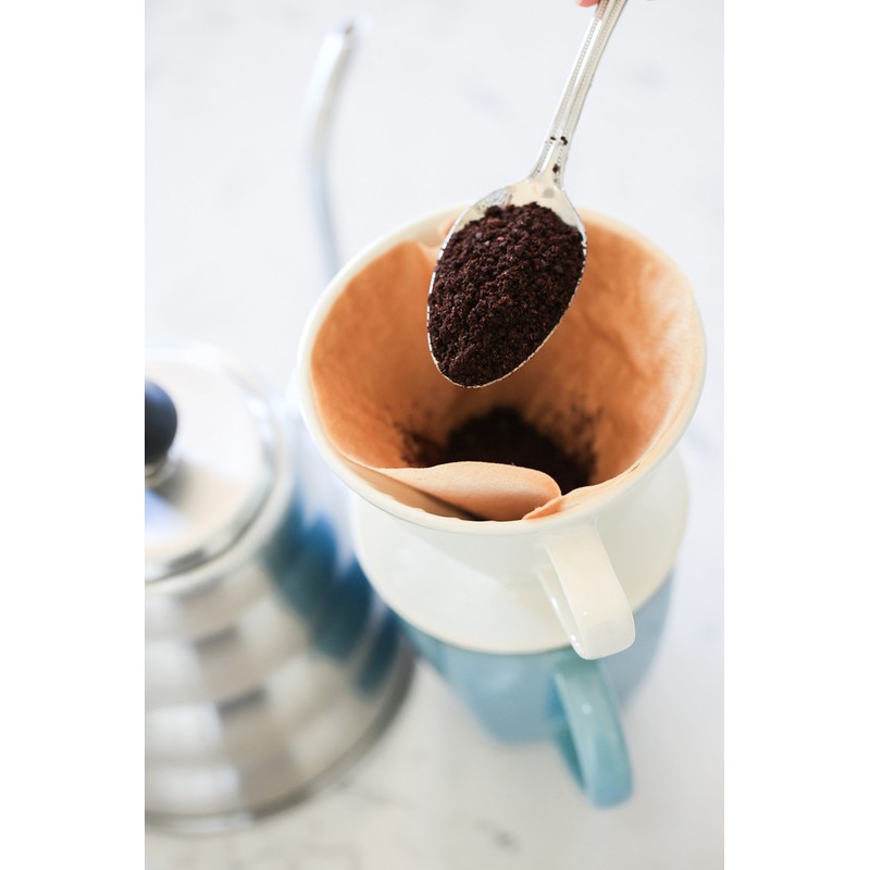 Simply Charmed Ceramic Pour Over Coffee Maker with 40 Count