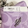 Coach NWT Coach Star Signature Bag Charm CBL12 Silver/Iris