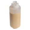 Restaurantware Inverted Plastic Squeeze Bottle with Refill and Dispensing Lids,