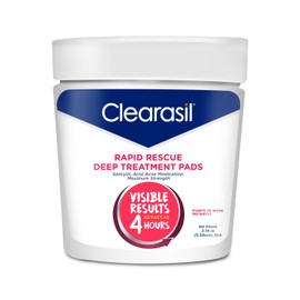 Clearasil Rapid Rescue Deep Treatment Cleansing Pads, 90 count (Pack of 3)