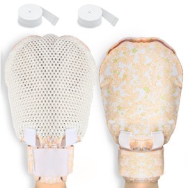 EHUCONHEEL 2 PCS - Dementia Restraint Gloves with Colorful Patterns - Comfortable, Reusable, and Washable Hand Restraints for Elderly Patients