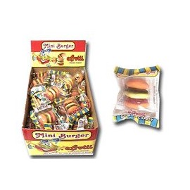 eFrutti Mini Burger Gummi Candy 19 Ounce Box Contains 60 Mini Burgers