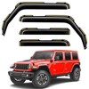 Window Rain Guards for Jeep Wrangler JL 2018-2026/Jeep Gladiator 2020-2026