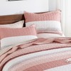 Andency King Size Quilt Set Blush Pink, 3 Pieces Summer