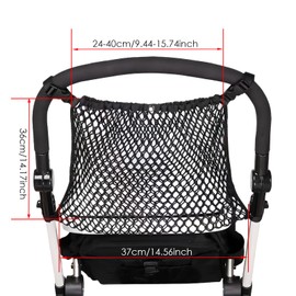 Black Pram Net, Pram Shopping Bags, Mesh Bag, Universal Net Shopping Net, Storage Bag for Prams, Sports Prams, Buggies and Joggers