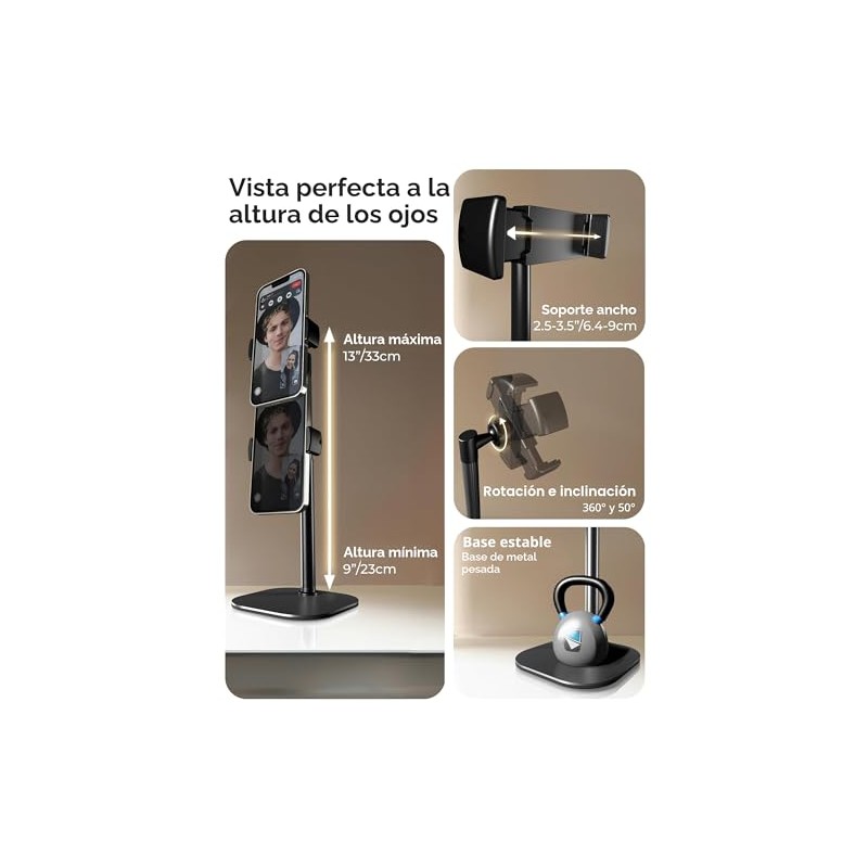 COOPER ChatStand, soporte ajustable para teléfono celular para escritorio, soporte