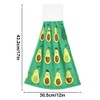 DIGTIA Summer Avocado Green Kitchen Hand Towels 2 Pack Funny