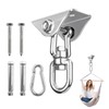 Lunyloer Heavy Duty Swing Hangers 360° Swivel Hooks with Screws,