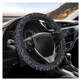 15In Cheetah Print Steering Wheel Cover Breathable,Sweat Absorption Car Steering Wheel Cover for Protection,Universal Steering Wheel Wrap Car Decoration Fit for Car Truck SUV