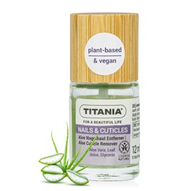 TITANIA® Aloe Cuticle Remover Gel 12 ml with Aloe Vera & Glycerin, Vegan Formula, Dermatologically Confirmed, Cosmos Natural, Made in Germany