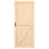 YITAHOME 36'' x 84'' Barn Door with Handle, Solid Wood
