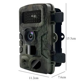 2.7K 58MP Trail Camera, Game Camera with Night Vision 0.2s Trigger Time Motion Activated 120°Wide Lens, IP66 Hunting Camera with 34pcs No Glow Infrared LED 2'' LCD for Wildlife Monitoring