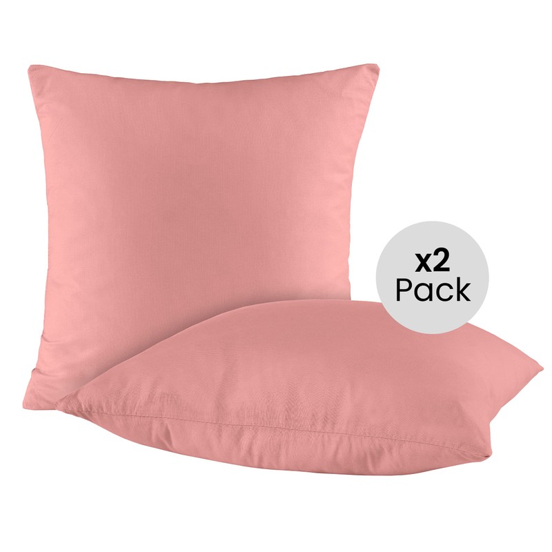 BaSaTex Double Pack Cotton Renforcé Cushion Cover 80 x 80