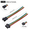 sourcing map Male to Female 5Pin Breadboard Jumper Wire 2.54mm