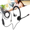 Telephone Headset Clear Comfortable Plug and Play Monaural Traffic Headset