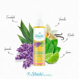 Aceite para Masaje y Aromaterapia de Hierbas Sheló Nabel, Pack con 2 Botellas de 140 mL
