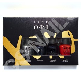 No Brand LIMITED EDITION! OPI Polish, LOVE XOXO Holiday 2017, MINI 4 PACK, 0.125 fl oz