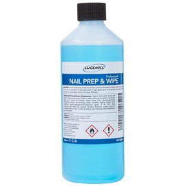 Lucemill Lucemill Nail Prep & Wipe Gel Polish Cleanser - 500ml | Professional Formula for Acrylics & Nail Tips | Alcohol Wipe Off Solution