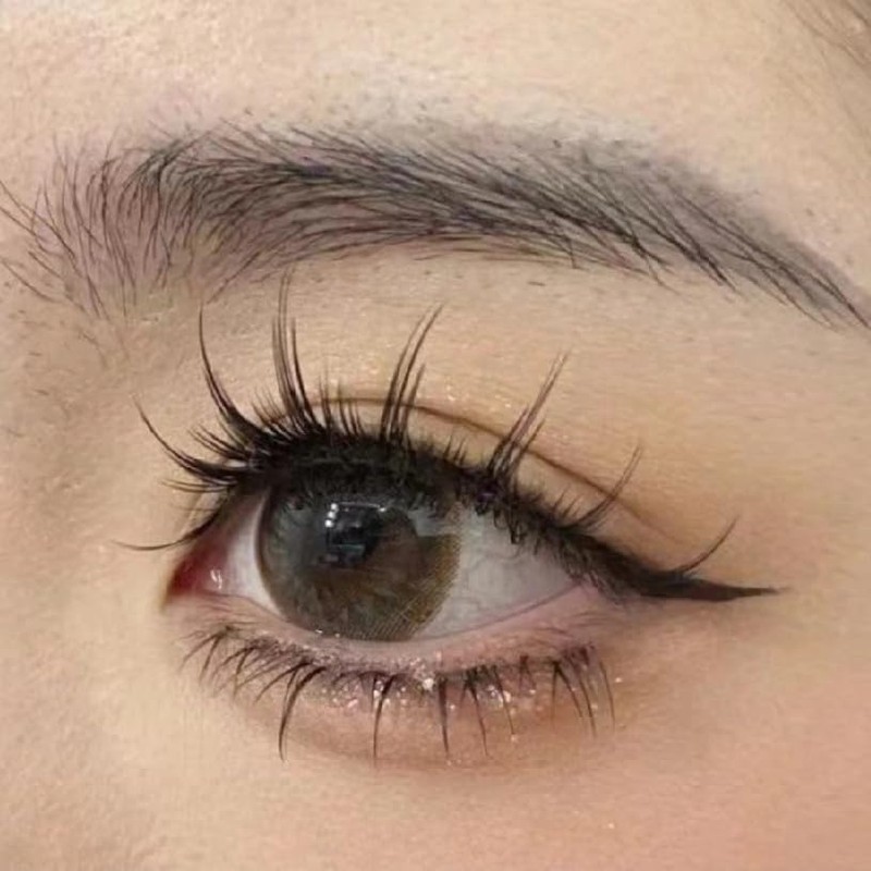 ZX07 False Eyelashes, Natural, 5 Pairs Popular Transparent Axis Soft