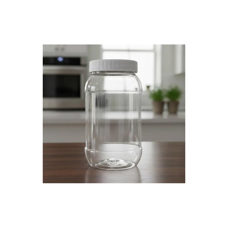 Envase Bote Tarro Contenedor pet plástico 500ml con tapa plana
