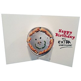 Dog with Birthday Pizza - Avanti Stand Out Pop Up Funny Birthday Card
