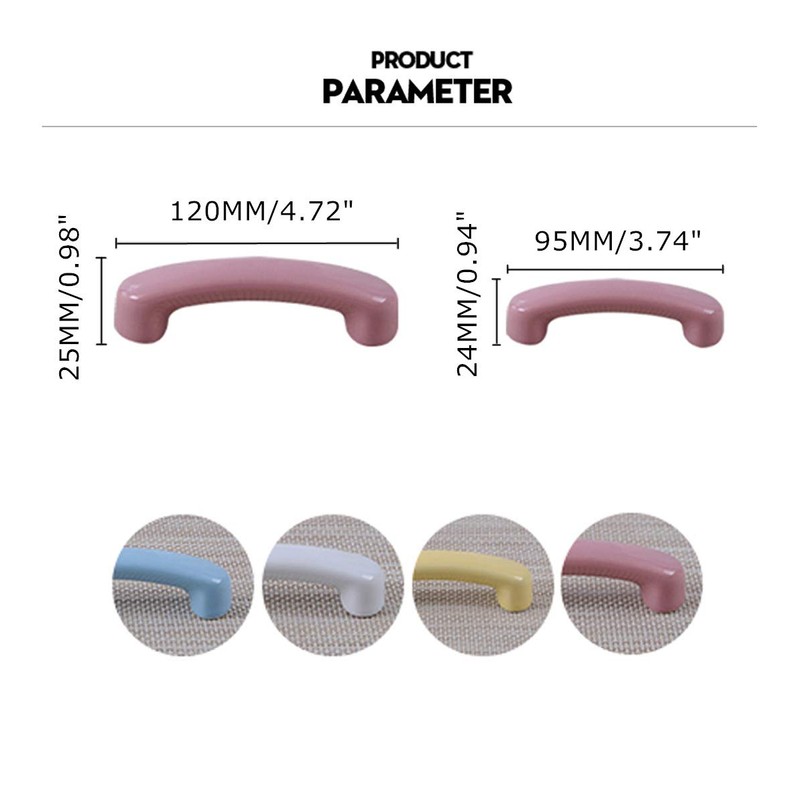 Txinmin Pink Ceramics Cabinet Pulls 3" (76mm) Hole Centers Cabinet