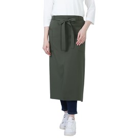 Seven Uniforms GT7010 Underwaist Apron, Long Apron, Khaki, Free, Khaki