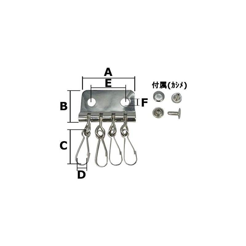 Family Tool (Family Tool) Key Case 5 Metal 4 Row