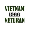 CafePress Vietnam Veteran 66 Oval Car Bumper Sticker