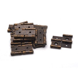 Antrader 2-Inch Retro Style Folding Double Acting Screen Hinge Bronze Tone Pack of 12