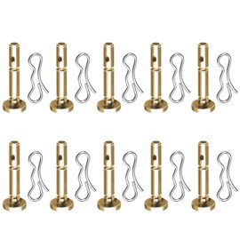 Shear Pins, 10 Pcs Shear Pins and 10 Pcs Cotters Pins, Shear Pin Kit for 738-04124A and 714-04040 Replacement, Compatible with MTD Craftsman Cub Cadet Troy-Bilt