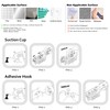 SunnyPoint NeverRust Kitchen Sink Suction Holder for Sponges, Scrubbers, Soap,