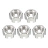 sourcing map M12 x 1.75mm Pitch 304 Stainless Steel Slotted