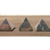 NATURAL BLUE TIGER EYE SMALL GEMSTONE PYRAMID 20-22mm
